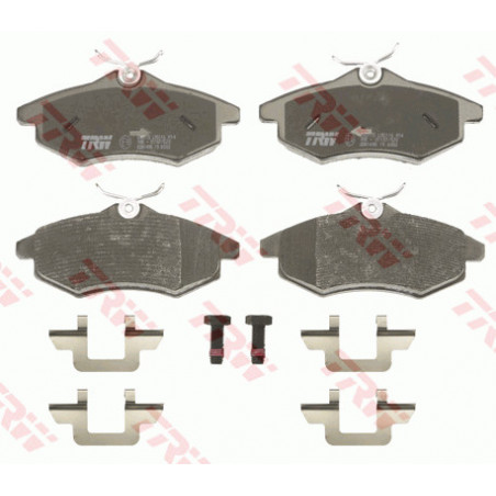 Jeu de quatre plaquettes de frein à disque TRW