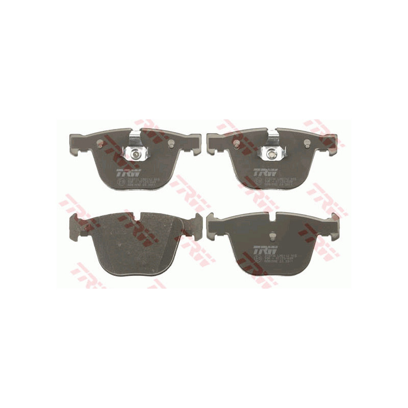 Jeu de quatre plaquettes de frein à disque TRW
