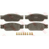 Jeu de quatre plaquettes de frein à disque TRW