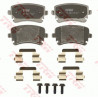 Jeu de quatre plaquettes de frein à disque TRW