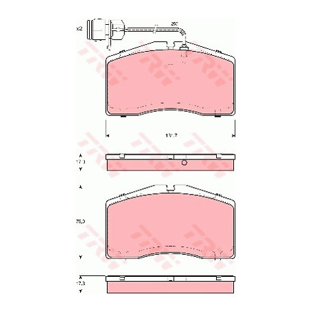 Jeu de quatre plaquettes de...