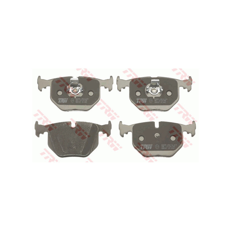 Jeu de quatre plaquettes de frein à disque TRW