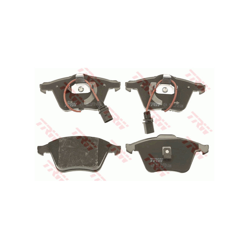 Jeu de quatre plaquettes de frein à disque TRW