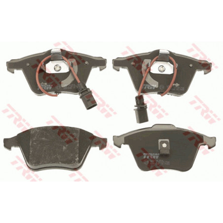 Jeu de quatre plaquettes de frein à disque TRW