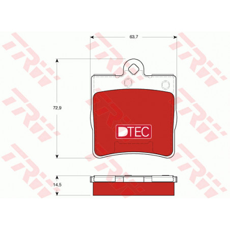 Jeu de quatre plaquettes de...