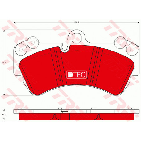 Jeu de quatre plaquettes de...