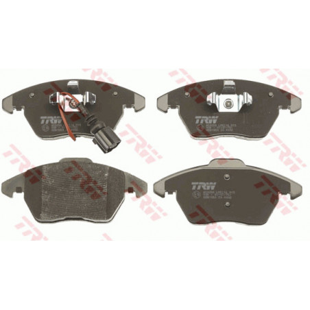 Jeu de quatre plaquettes de frein à disque TRW