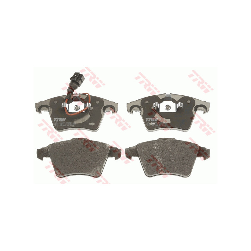 Jeu de quatre plaquettes de frein à disque TRW