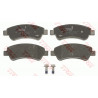 Jeu de quatre plaquettes de frein à disque TRW