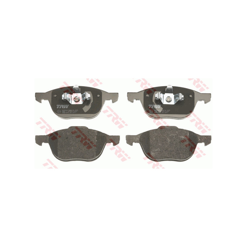 Jeu de quatre plaquettes de frein à disque TRW