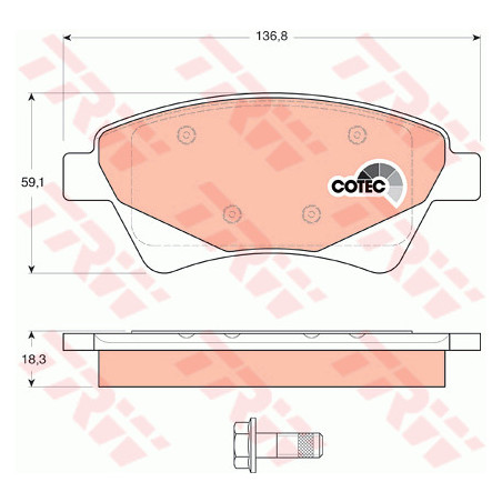 Jeu de quatre plaquettes de...