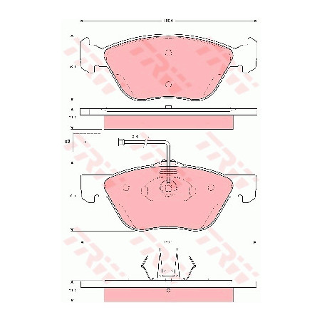 Jeu de quatre plaquettes de...