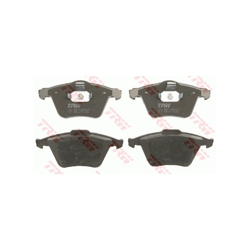 Jeu de quatre plaquettes de frein à disque TRW