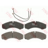 Jeu de quatre plaquettes de frein à disque TRW