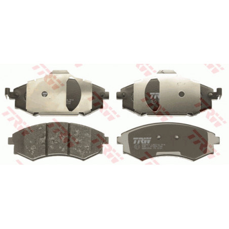 Jeu de quatre plaquettes de frein à disque TRW