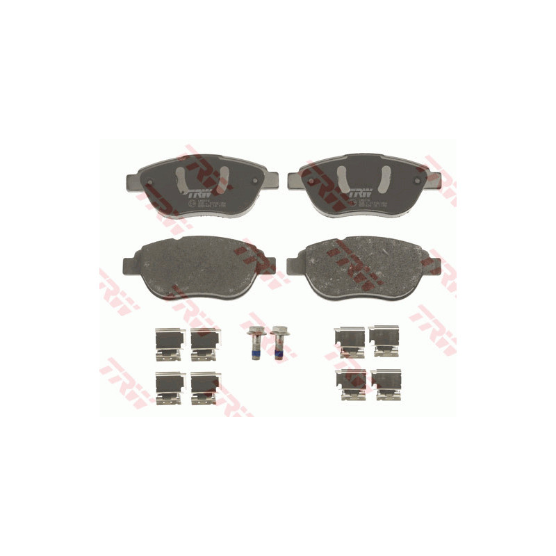 Jeu de quatre plaquettes de frein à disque TRW