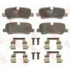 Jeu de quatre plaquettes de frein à disque TRW