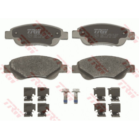 Jeu de quatre plaquettes de frein à disque TRW