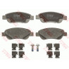 Jeu de quatre plaquettes de frein à disque TRW