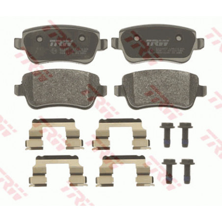 Jeu de quatre plaquettes de frein à disque TRW