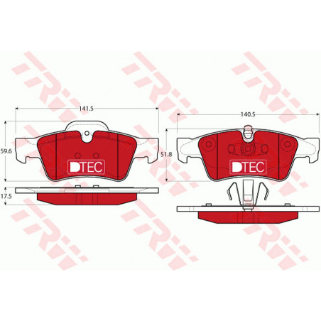 Jeu de quatre plaquettes de...