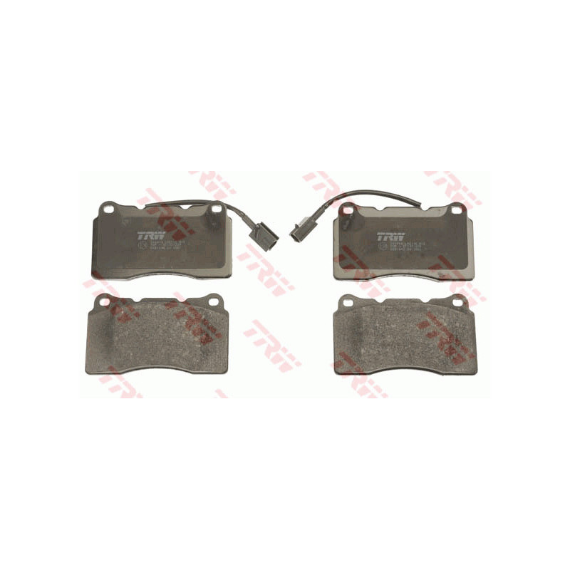 Jeu de quatre plaquettes de frein à disque TRW