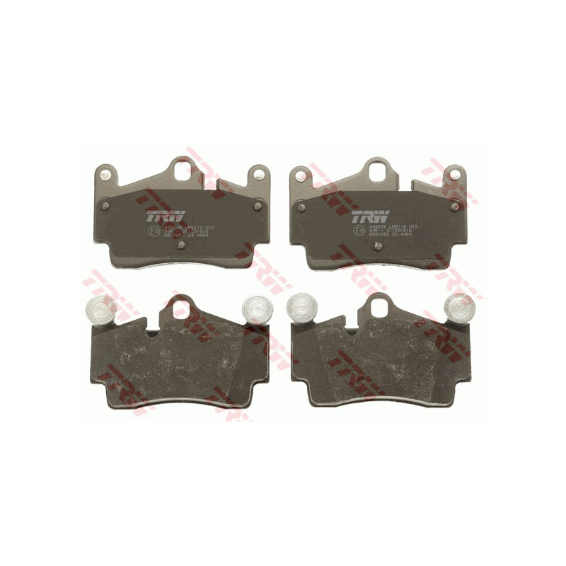 Jeu de quatre plaquettes de frein à disque TRW