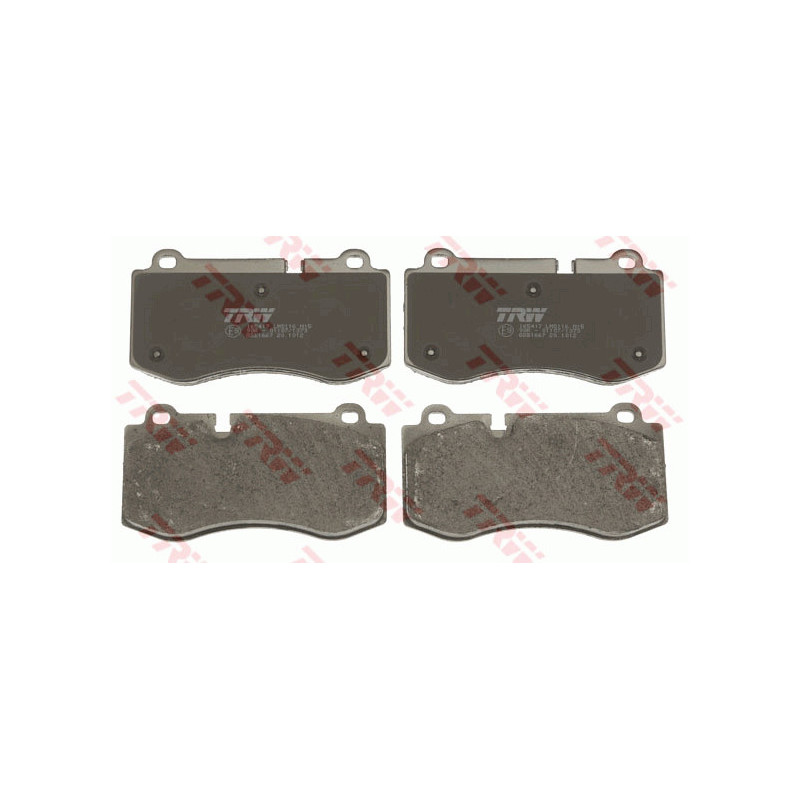 Jeu de quatre plaquettes de frein à disque TRW
