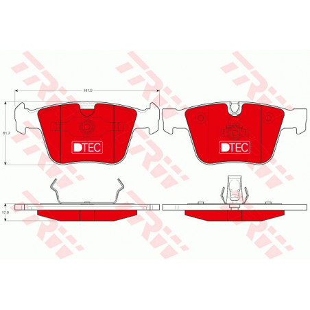 Jeu de quatre plaquettes de...