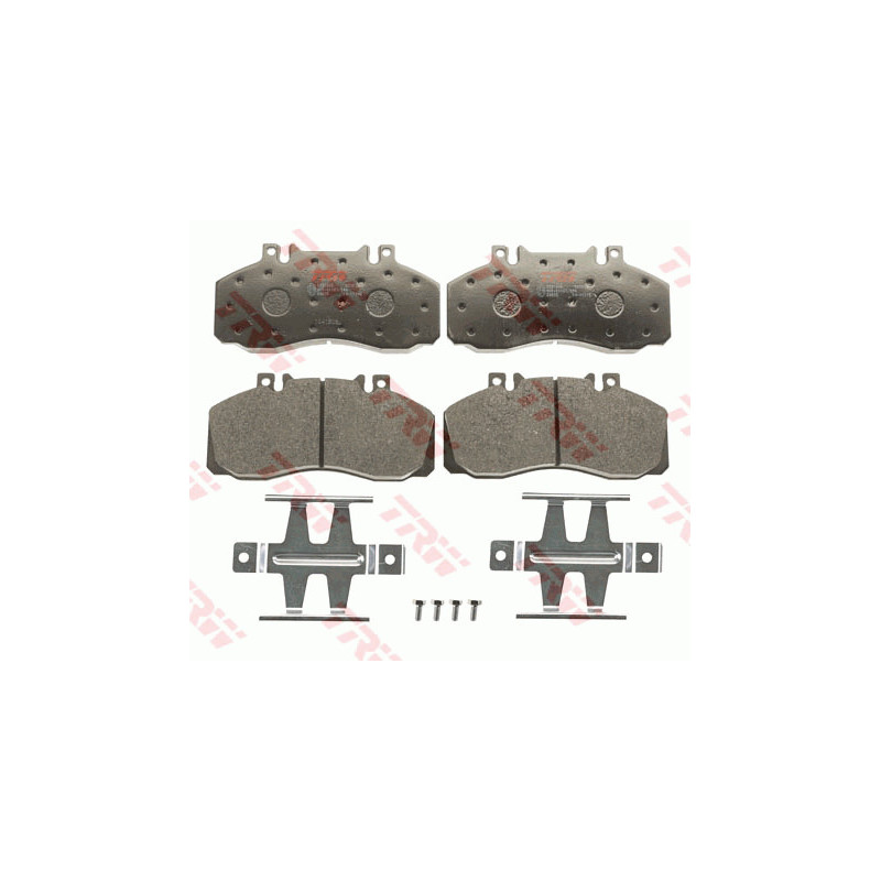 Jeu de quatre plaquettes de frein à disque TRW