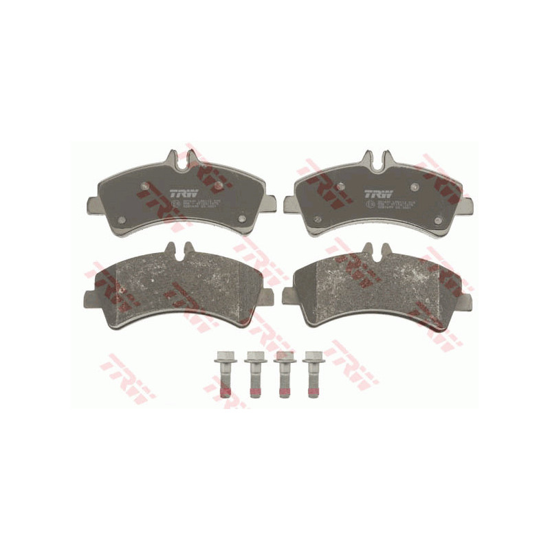 Jeu de quatre plaquettes de frein à disque TRW
