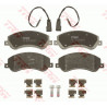 Jeu de quatre plaquettes de frein à disque TRW