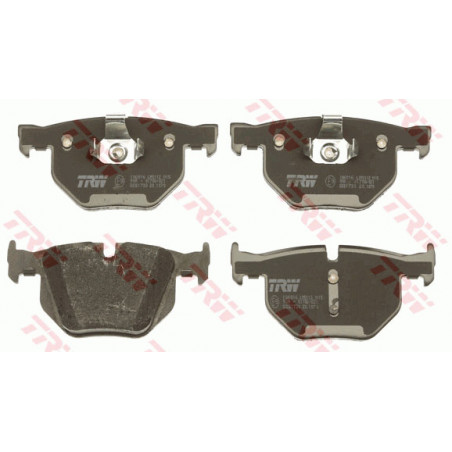 Jeu de quatre plaquettes de frein à disque TRW