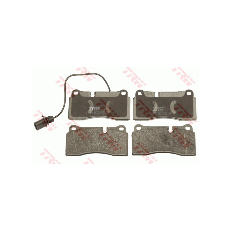 Jeu de quatre plaquettes de frein à disque TRW