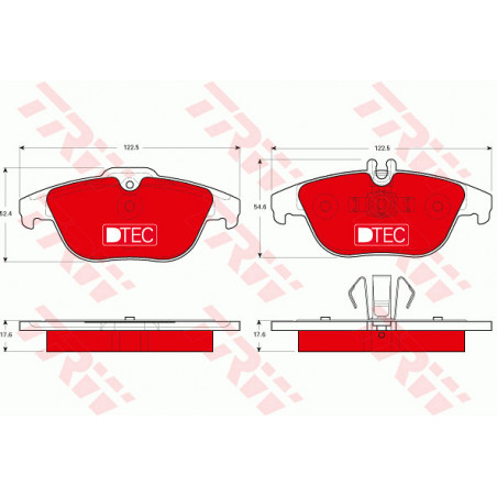 Jeu de quatre plaquettes de...