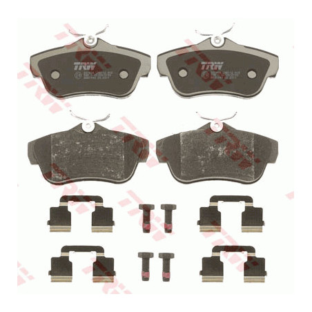 Jeu de quatre plaquettes de frein à disque TRW