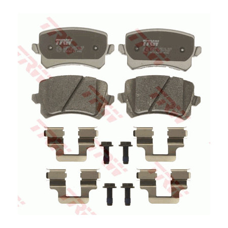 Jeu de quatre plaquettes de frein à disque TRW