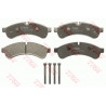 Jeu de quatre plaquettes de frein à disque TRW