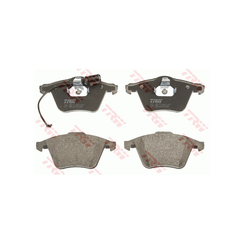 Jeu de quatre plaquettes de frein à disque TRW