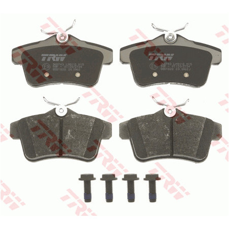 Jeu de quatre plaquettes de frein à disque TRW
