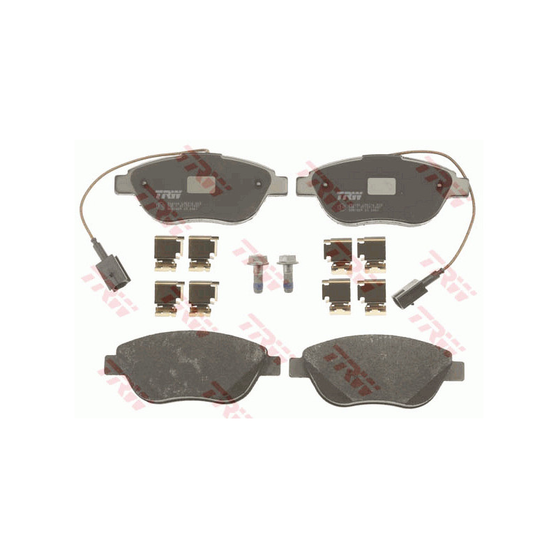 Jeu de quatre plaquettes de frein à disque TRW