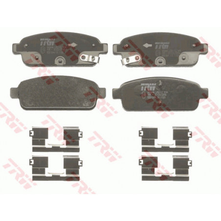 Jeu de quatre plaquettes de frein à disque TRW