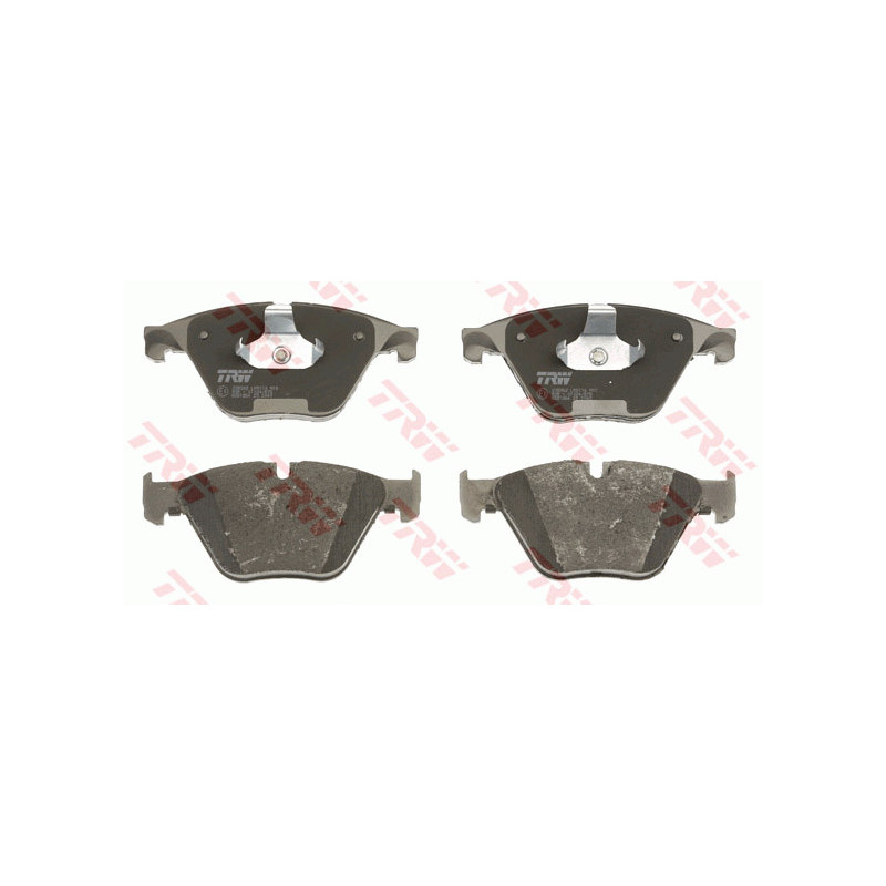 Jeu de quatre plaquettes de frein à disque TRW