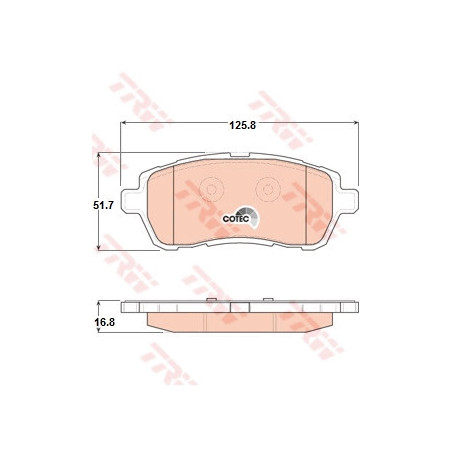 Jeu de quatre plaquettes de...