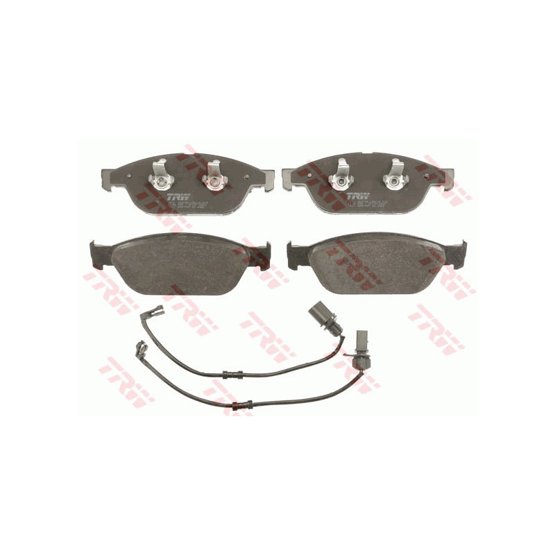 Jeu de quatre plaquettes de frein à disque TRW