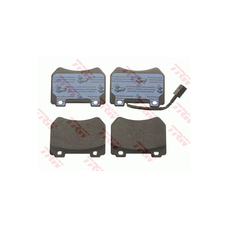 Jeu de quatre plaquettes de frein à disque TRW