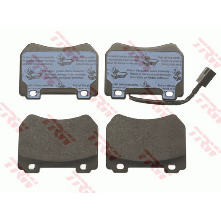 Jeu de quatre plaquettes de frein à disque TRW