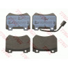 Jeu de quatre plaquettes de frein à disque TRW