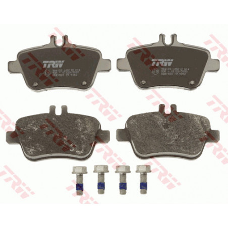 Jeu de quatre plaquettes de frein à disque TRW