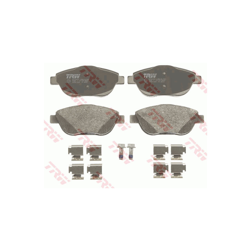 Jeu de quatre plaquettes de frein à disque TRW